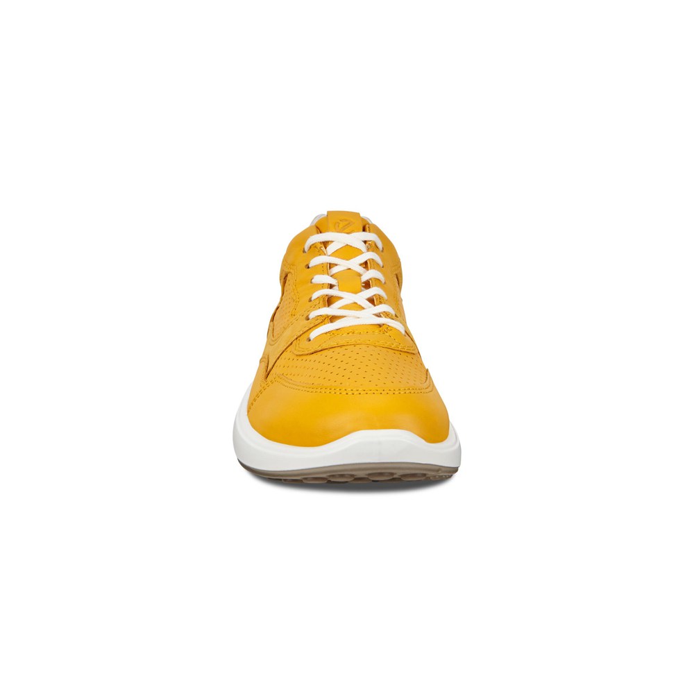 ECCO Sneakersy Damskie - Soft 7 Runner - Żółte/Białe - NKVXSE-186